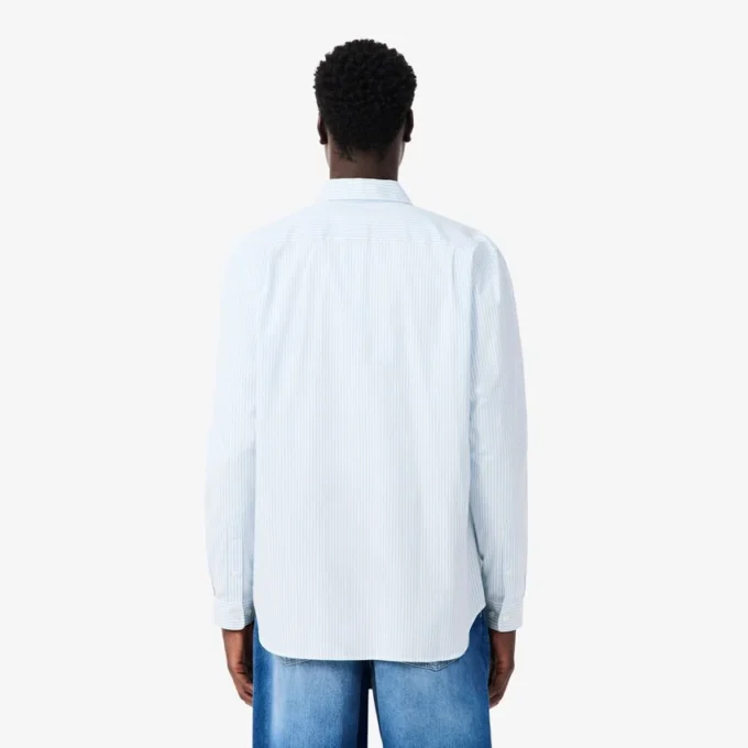Men’s Regular Fit Striped Pinpoint Shirt