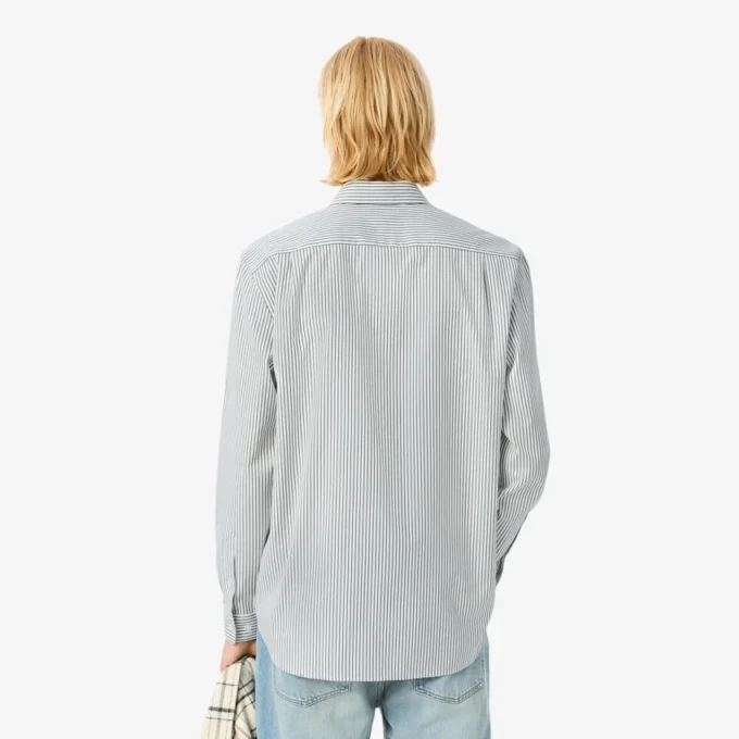 Men’s Regular Fit Striped Pinpoint Shirt
