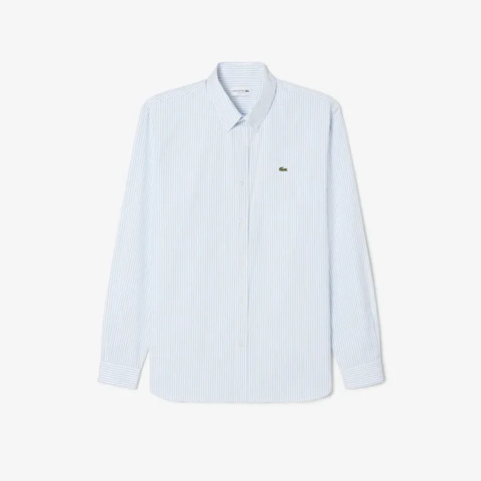 Men’s Regular Fit Striped Pinpoint Shirt