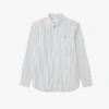 Men’s Regular Fit Striped Pinpoint Shirt