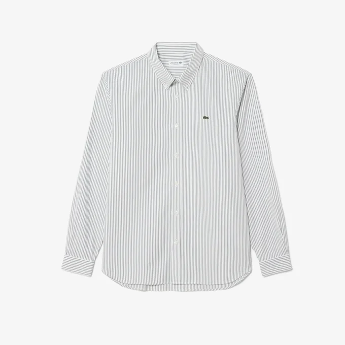 Men’s Regular Fit Striped Pinpoint Shirt