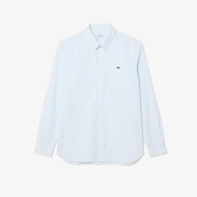 Men’s Regular Fit Striped Pinpoint Shirt