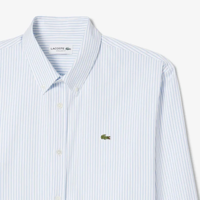 Men’s Regular Fit Striped Pinpoint Shirt