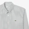 Men’s Regular Fit Striped Pinpoint Shirt