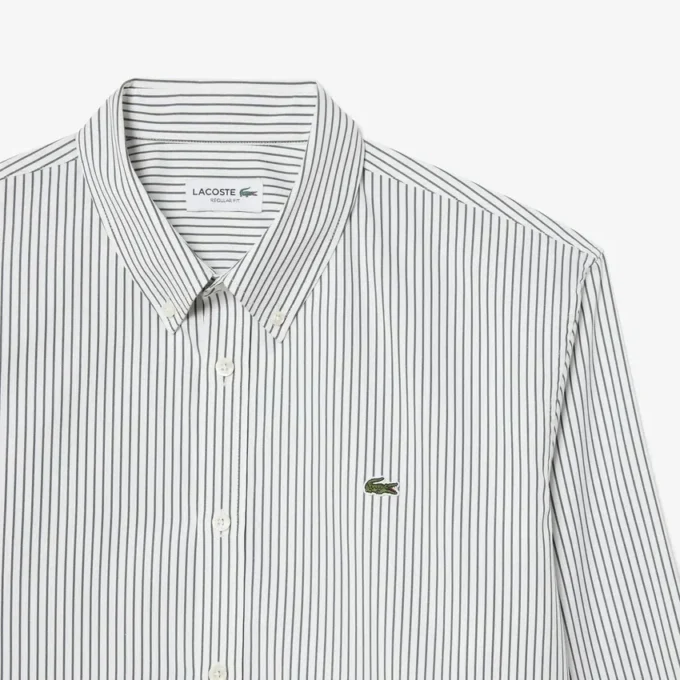 Men’s Regular Fit Striped Pinpoint Shirt