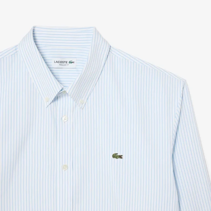 Men’s Regular Fit Striped Pinpoint Shirt