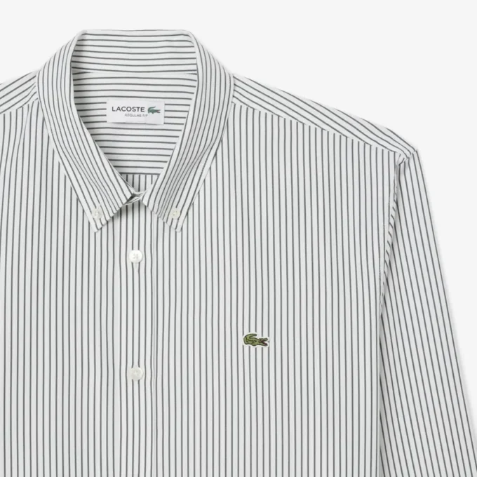 Men’s Regular Fit Striped Pinpoint Shirt