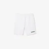 Men’s Regular Fit Text Embroidery Fleece Shorts