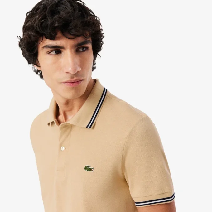 Men’s Regular Fit Trim Accent L.12.12 Polo