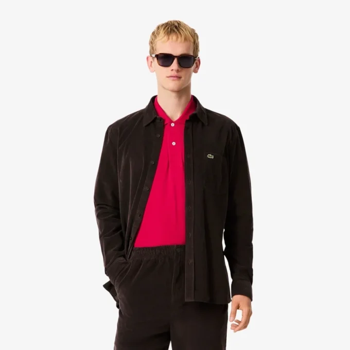 Men’s Regular Fit Velour Shirt