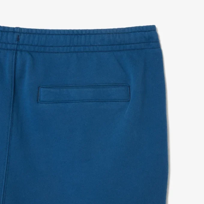 Men’s Regular Fit Washed Effect Printed Fleece Shorts