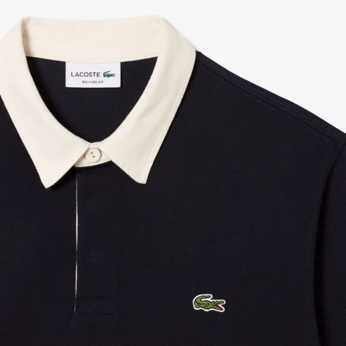 Men’s Relaxed Fit Cotton Rugby Shirt