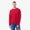 Men’s Relaxed Fit Patchwork Effect Wool Sweater