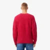 Men’s Relaxed Fit Patchwork Effect Wool Sweater