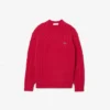 Men’s Relaxed Fit Patchwork Effect Wool Sweater