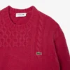 Men’s Relaxed Fit Patchwork Effect Wool Sweater