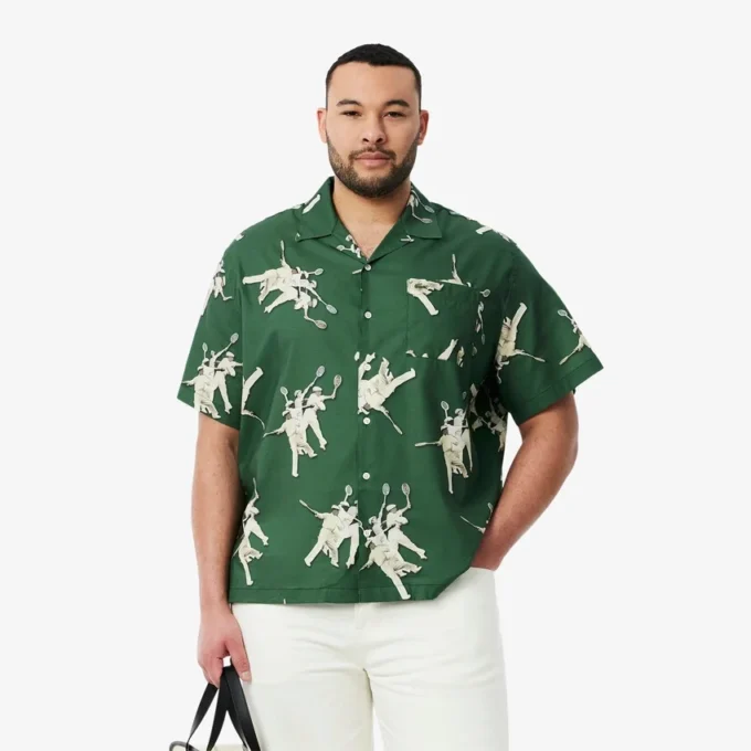 Men’s Relaxed Fit Rena Lacoste Print Shirt