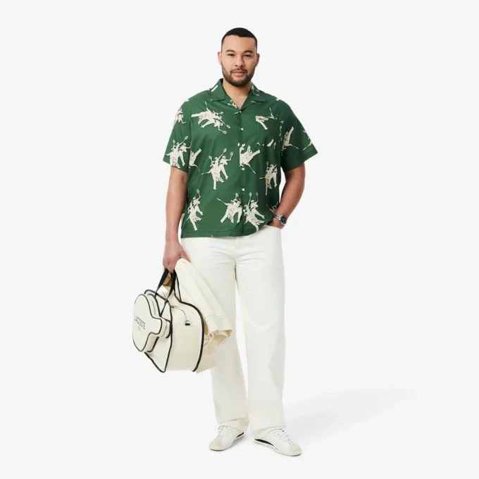 Men’s Relaxed Fit Rena Lacoste Print Shirt