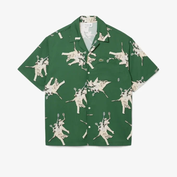 Men’s Relaxed Fit Rena Lacoste Print Shirt