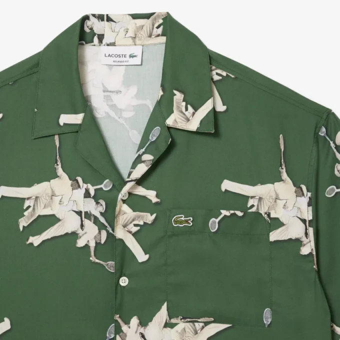 Men’s Relaxed Fit Rena Lacoste Print Shirt