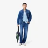 Men’s Relaxed Fit Stripe Detail Cotton Cardigan