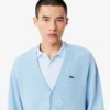 Men’s Relaxed Fit Stripe Detail Cotton Cardigan