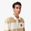 Men’s Relaxed Fit Striped Rugby Polo