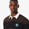 Men’s Relaxed Fit Striped Rugby Polo