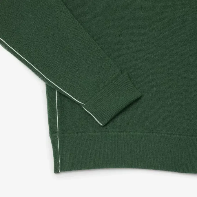 Men’s Relaxed Fit Wool Polo Sweater