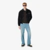 Men’s Ribbed Cotton Polo Collar Sweatshirt