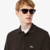 Men’s Ribbed Cotton Polo Collar Sweatshirt