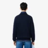 Men’s Ribbed Cotton Polo Collar Sweatshirt
