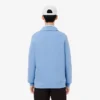 Men’s Ribbed Cotton Polo Collar Sweatshirt