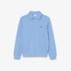 Men’s Ribbed Cotton Polo Collar Sweatshirt