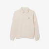 Men’s Ribbed Cotton Polo Collar Sweatshirt