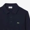 Men’s Ribbed Cotton Polo Collar Sweatshirt