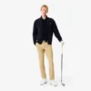 Men’s Ribbed Knit Zip-Up Golf Sweater