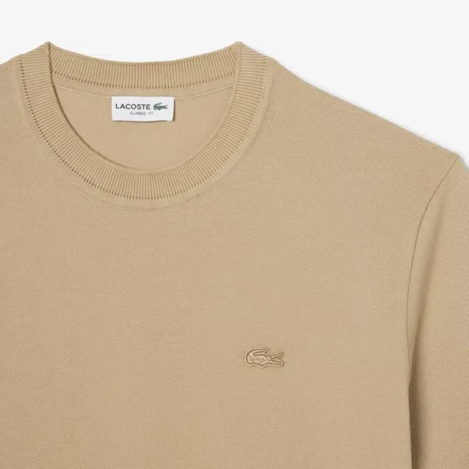 Men’s Ribbed Neck Petit Piqua T-Shirt