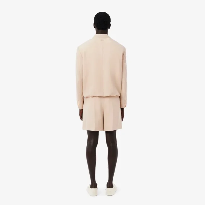 Men’s Runway Fitted Wool Shorts