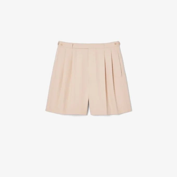 Men’s Runway Fitted Wool Shorts