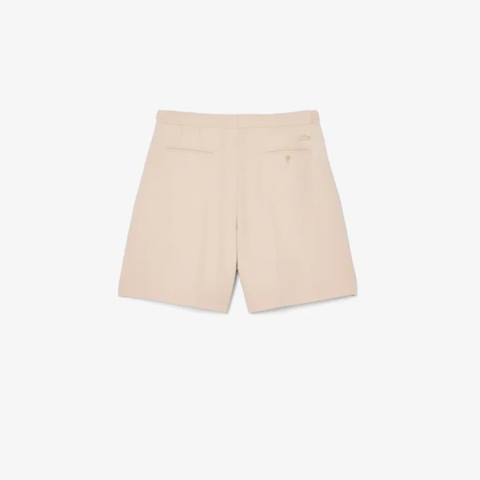 Men’s Runway Fitted Wool Shorts