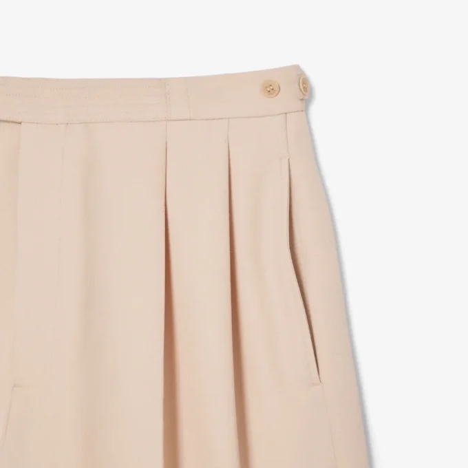 Men’s Runway Fitted Wool Shorts