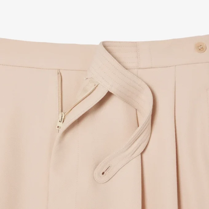 Men’s Runway Fitted Wool Shorts