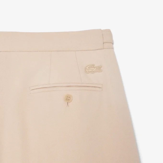 Men’s Runway Fitted Wool Shorts
