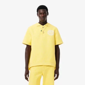 Men’s Runway Oversized Denim Polo