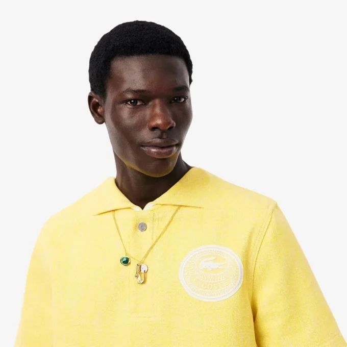 Men’s Runway Oversized Denim Polo