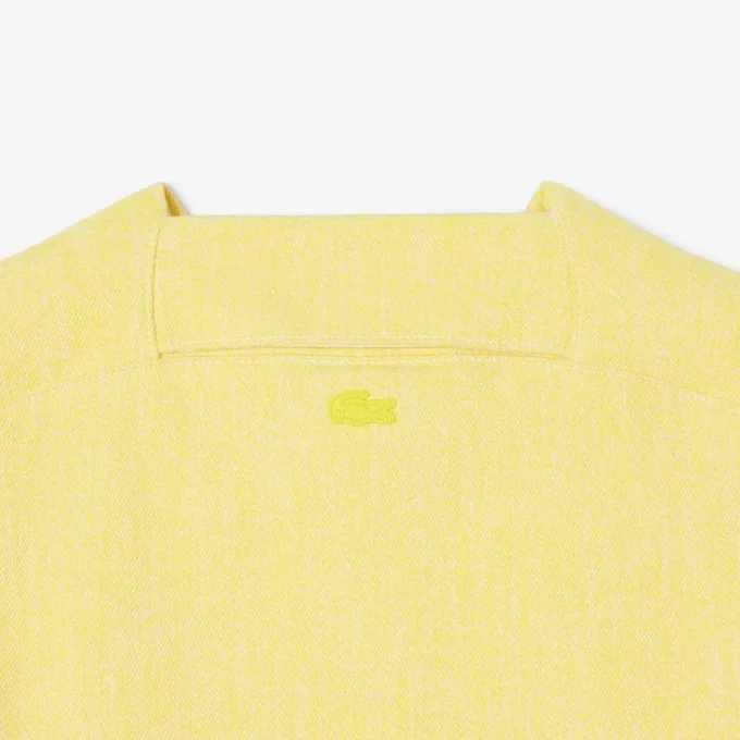 Men’s Runway Oversized Denim Polo