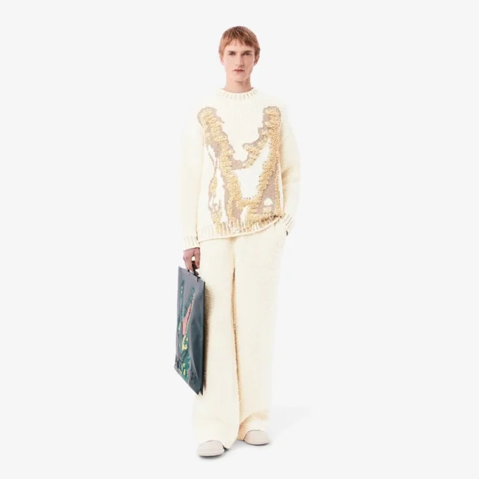 Men’s Runway Oversized Knit Track Pants