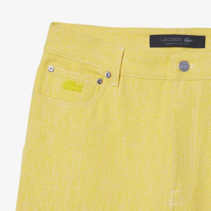 Men’s Runway Wide Leg Denim Jeans