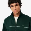 Men’s Satin Effect Zip-Up Fleece Sweatshirt
